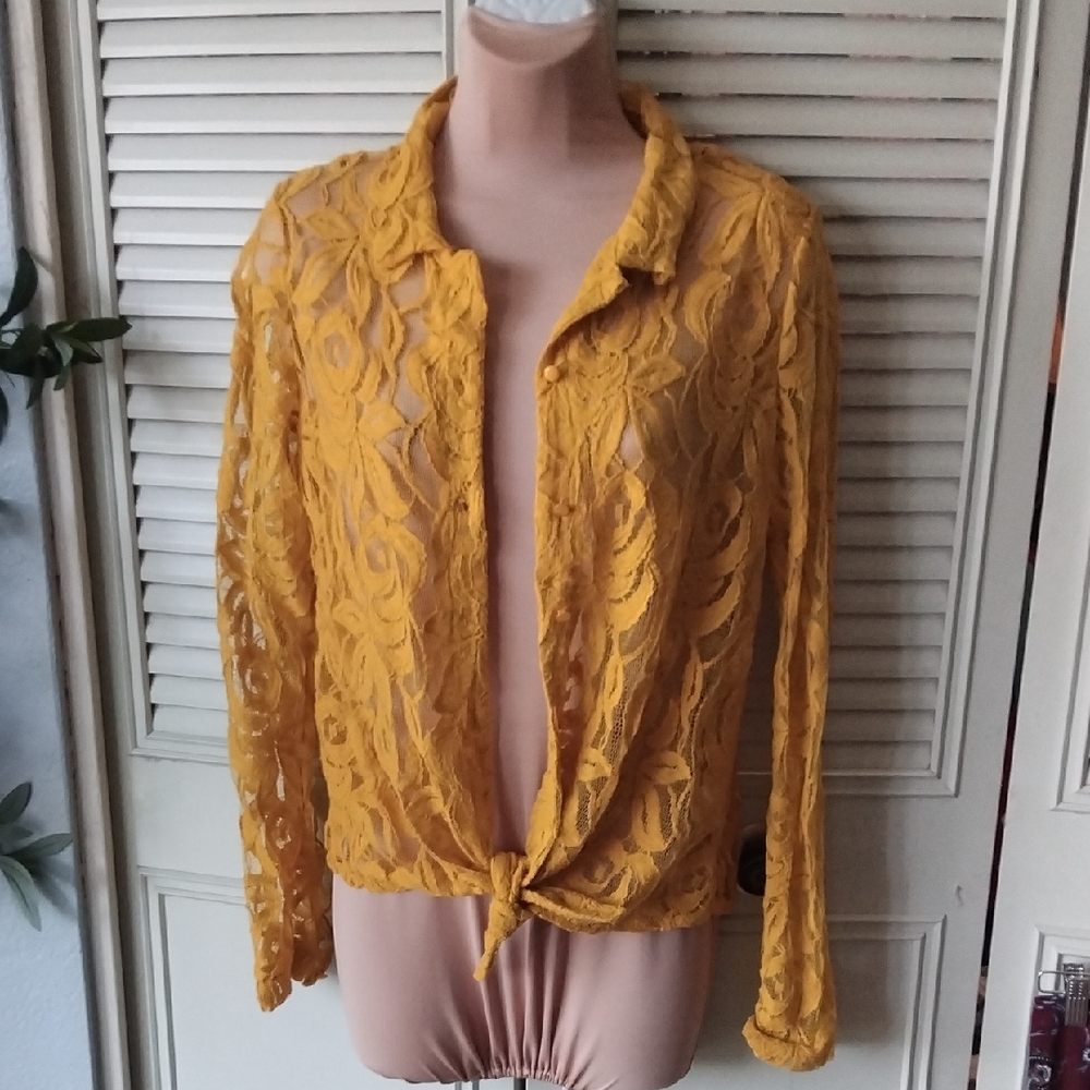 Lace Long Sleeve Shirt